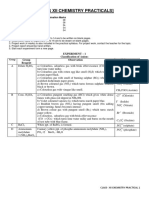 XII Chemistry Practical 2022-23