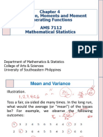 Chapter 4 Expectation, Moments and Moment Generating Functions