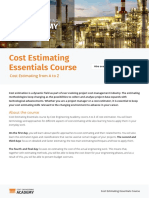 Cost Estimating Essentials