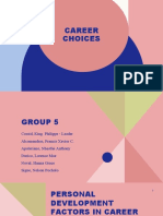 Group 5 Career Choices