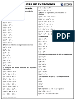 Produtos Notáveis e Fatoração