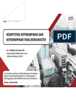 Kompetensi Kepemimpinan Dan Kepemimpinan Yang Berkarakter: Dr. Tri Widodo W. Utomo, MA