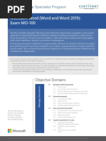 MOS 2019 Curriculum 1