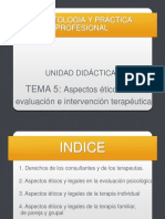 Tema 5. Aspectos Éticos en La Evaluación e Intervención Terapéutica