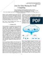 Smart Security For Data Sharing in Cloud Computing