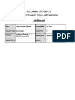 Lab Manual Stqa Aman