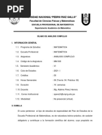 Silabo Analisis Complejo 21-I