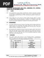 Technical Specification and GTP of 10 Core Control Cable 824
