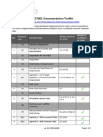 List of Documents ISO 27001