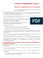 Fiche de Revision - Engagement Politique