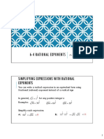 6 4 Rational Exponents Teacher Notes