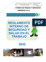 Reglamento Interno Seguridad y Salud en El Trabajo 2022 en Revision