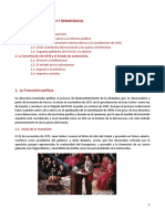 Apuntes. Bloque 12 - Transición y Democracia