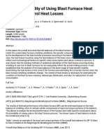 About A Possibility of Using Blast Furnace Heat Balance To Control Heat Losses - Document - Gale Academic OneFil