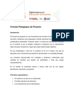 Formato Pedagógico de Proyecto