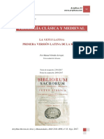 La Vetus Latina Primera Versian Latina de La Biblia