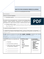 Formato de Diseño Didáctico para Escenarios Híbridos B