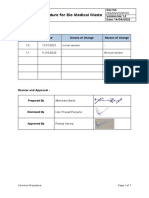 Procedure For Biomedical Waste