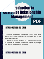 Introduction To Customer Relationship Management CRM