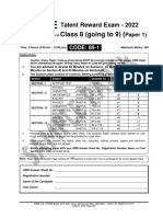 Sample Paper Ftre 2022 Class Viii p1 At+pcbm