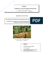 Les Enjeux Dune Innovation Agricole en Milieu Rural La Pisciculture Au Nord Cameroun Mémoire Léa Rodier