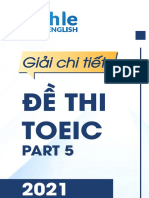 Giải Chi Tiết Toeic Part 5 2021-1-27