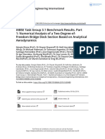 Numerical Analysis of A Two-Degree-of - Freedom Bridge Deck Section Based On Analytical Aerodynamics