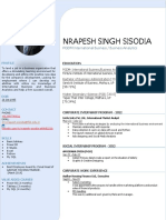 Nrapesh Singh Sisodia (Resume) New