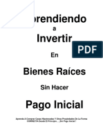 Invertir en Bienes Raices Sin Hacer Pago Inicial