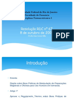 Resolução RDC Nº 67