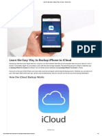 Learn The Easy Way To Backup Iphone To Icloud - Techfreetricks