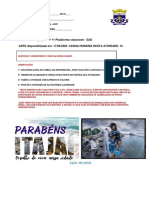 Atividade 11º José Potter Anos Finais 6º7º8º9º Hino de Itajaí