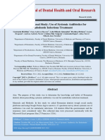 An Observational Study Use of Systemic Antibiotics For Endodontic Infections Treatment