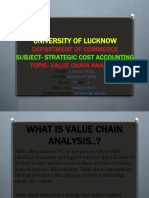 University of Lucknow PPT On Strategic Cost Accounting