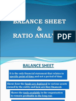 Balance Sheet - Ratio Analysis