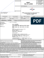 Bill of Lading Draft: Carrier