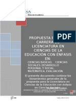 Licenciatura en Ciencias Sociales