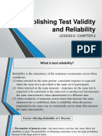 Test Reliability