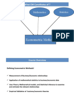 Econometric Methods: Theory Mathematics Statistics