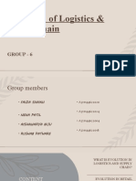 Evolution of Logistics & SCM
