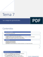 Tema 7. Las Categorías Gramaticales