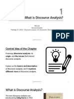 What Is Discourse Analysis