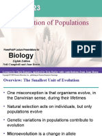 23 The Evolution of Populations