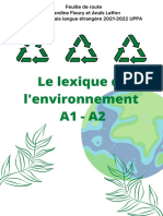 Feuille de Route Anais Amandine Projet 1 Environnement