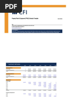 Property Plant and Equipment Schedule Template