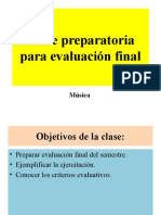 Clase para Evaluación Música