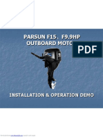 PARSUN F15、F9.9HP Outboard Motor: Installation & Operation Demo