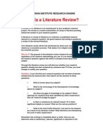 What Is A Literature Review?: The Union Institute Research Engine