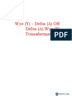 Latihan Soal Transformasi Wye To Delta