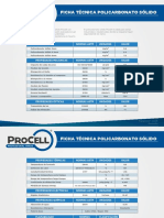 Ficha Tecnica Policarbonato Solido Procell